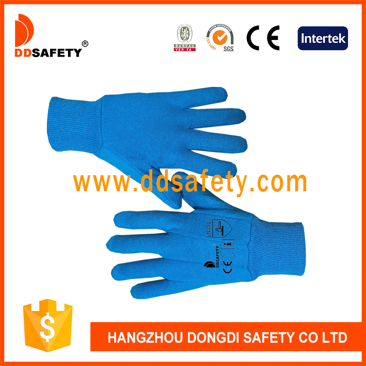 Blue jersey glove-DCD116
